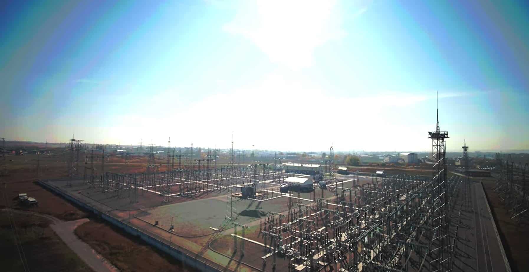 Підстанція «Белгород» потужністю 330 кВ Стопкадр з відео Ленэлектромонтаж