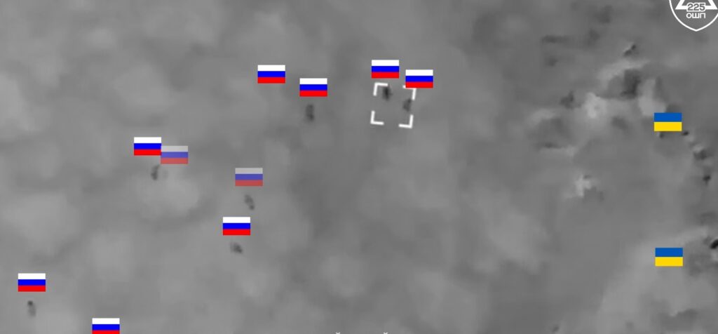 Момент ліквідації піхоти противника бійцями 225 ОШП. Джерело: відео 225 ОШП