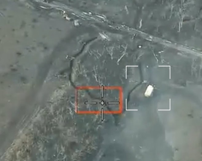 Приціл на ворожу техніку. Джерело: скріншот відео СБС