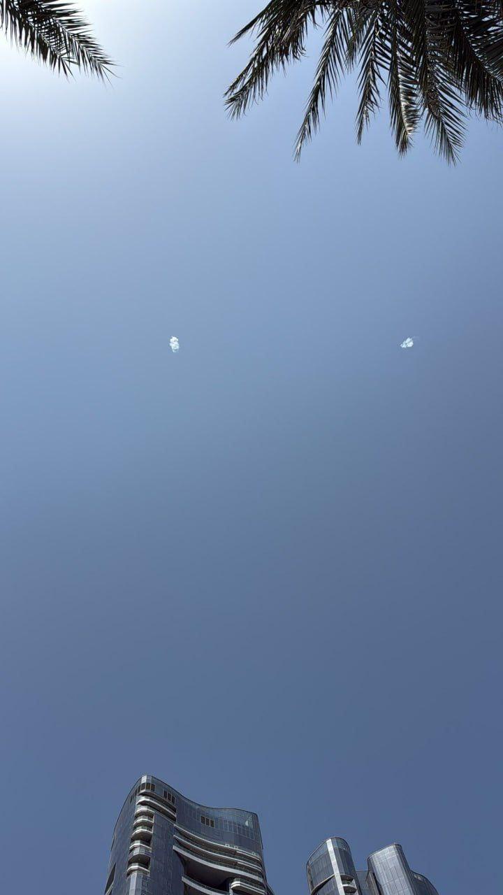 Interception of Iranian missiles over Abu Dhabi, UAE. February 28, 2026. Source: Clash Report