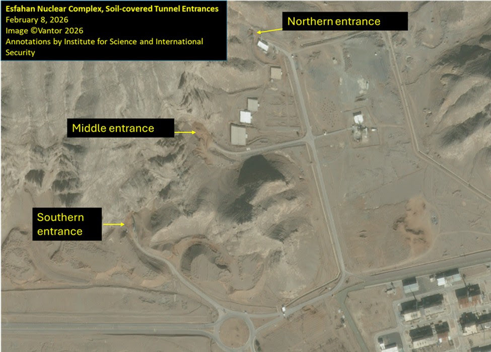 Iran Covers All Entrances to Isfahan Nuclear Facility with Soil