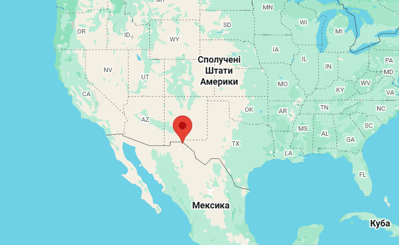 Місто Ель-Пасо в США. Джерело: Google Maps
