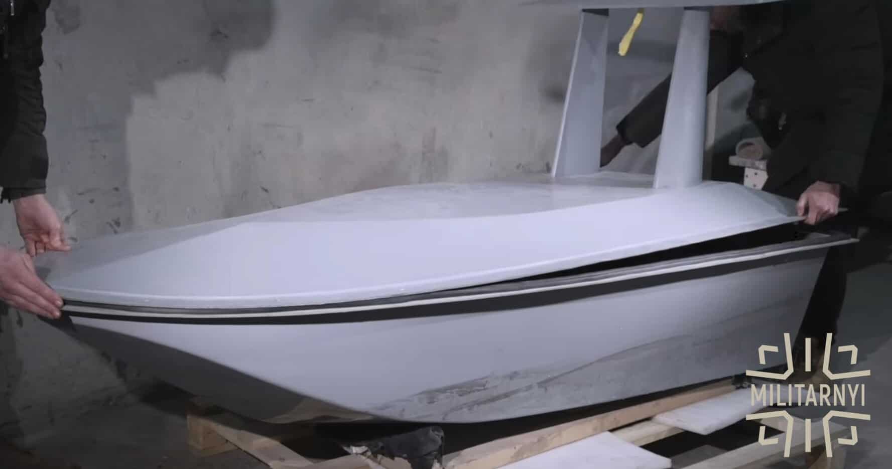 The Khoryv 2.0 surface drone from the Ukrainian company Aquatechnik. Source: Militarnyi