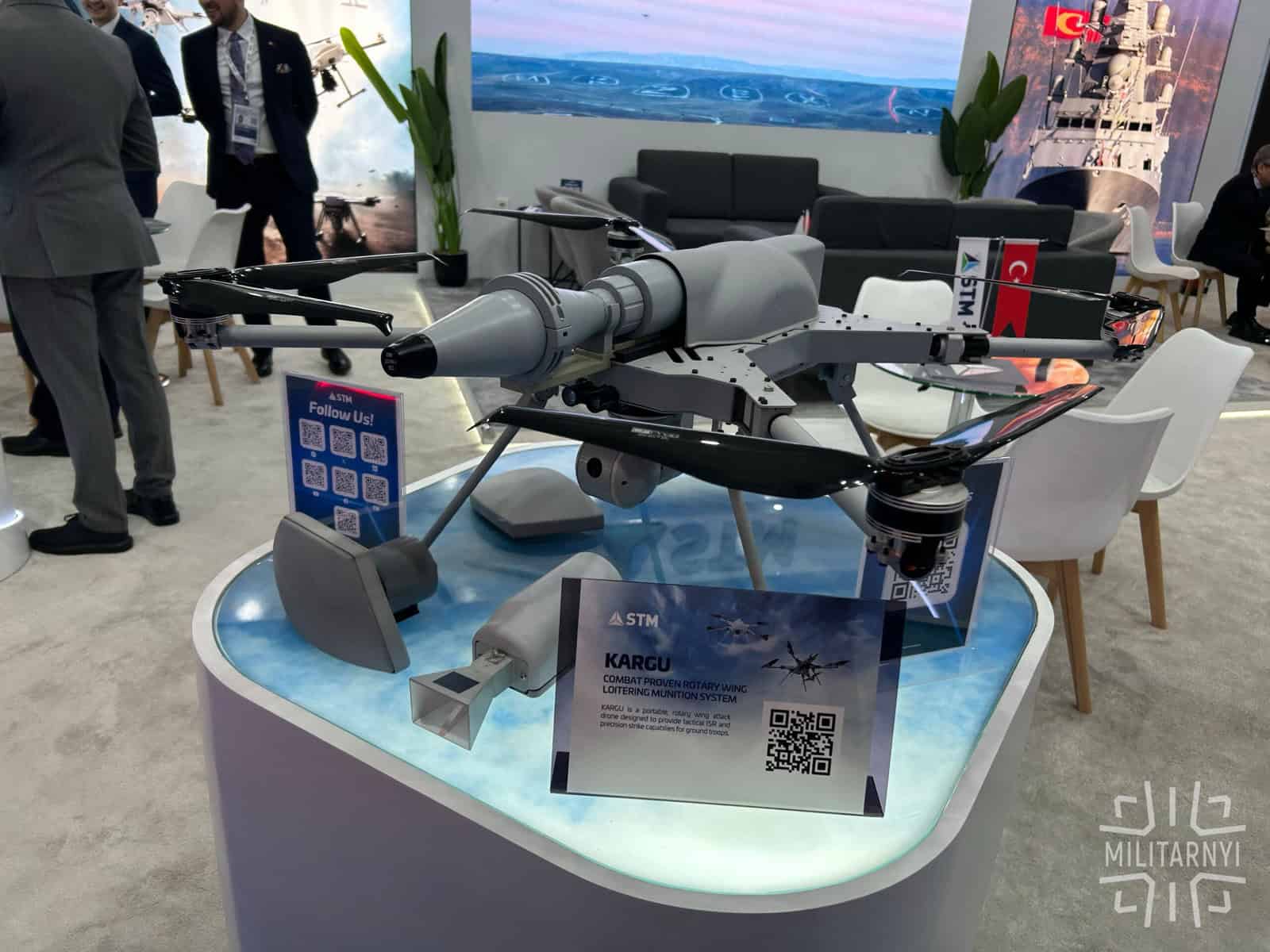 Дрон-камікадзе KARGU від компанії STM. 10 лютого 2026 року. Фото: «Мілітарний»