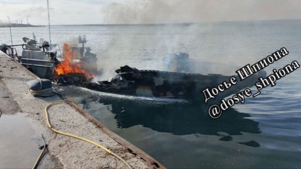 BK-16: Photos Confirm Complete Destruction of Russian Transport and Landing Craft in Crimea