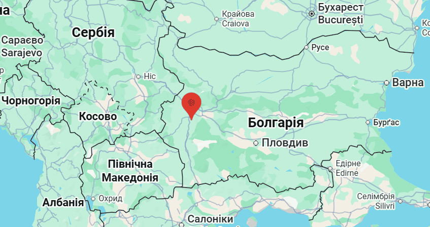 Село Кладниця в Болгарії. Джерело: Google Maps