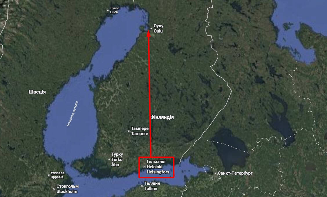 Location of Finland's icebreakers and potential relocation sites