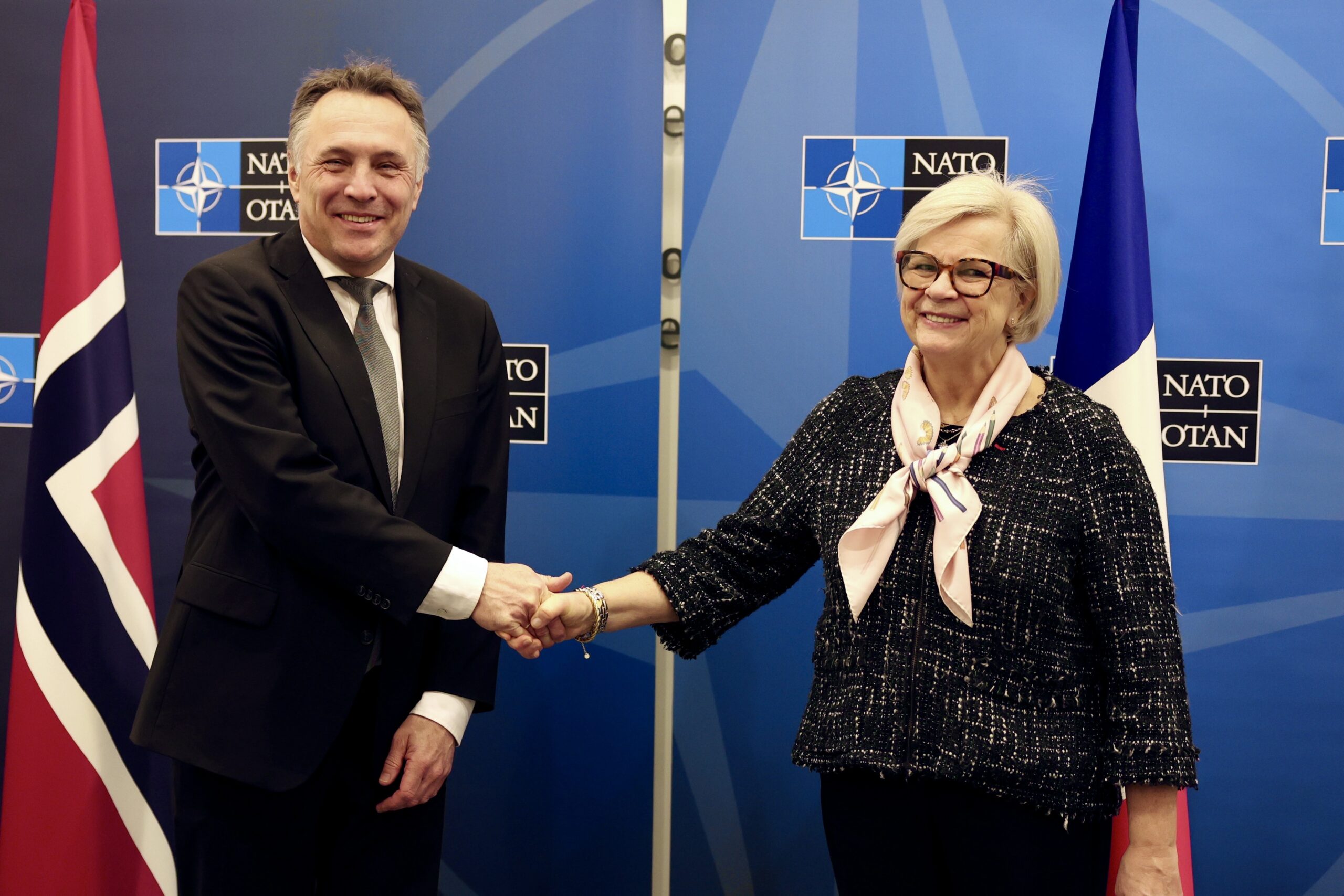 Norwegian Minister of Defense Tore Sandvik and French Minister of the Armed Forces and Veterans Affairs Catherine Vautrin. February 12, 2026. Photo credits: Norwegian Ministry of Defense