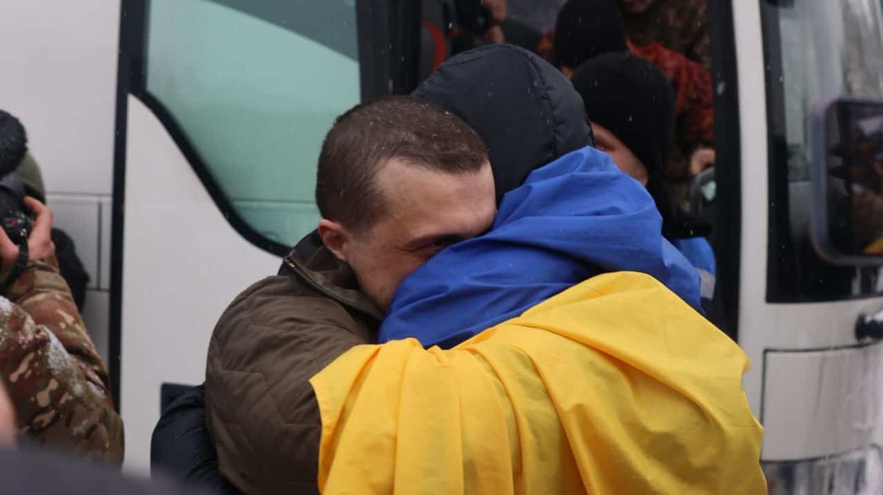 Ukrainian soldiers released from Russian captivity. February 5, 2026. Source: Volodymyr Zelensky