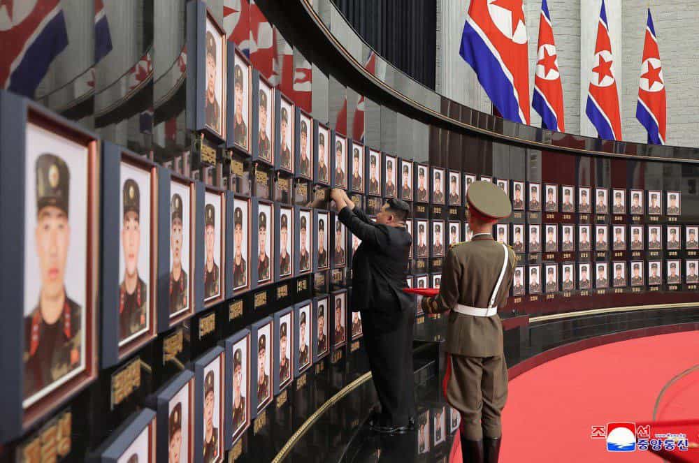 Portraits of DPRK soldiers killed in Ukraine. August 2025, DPRK. Photo credits: kcnawatch.xyz