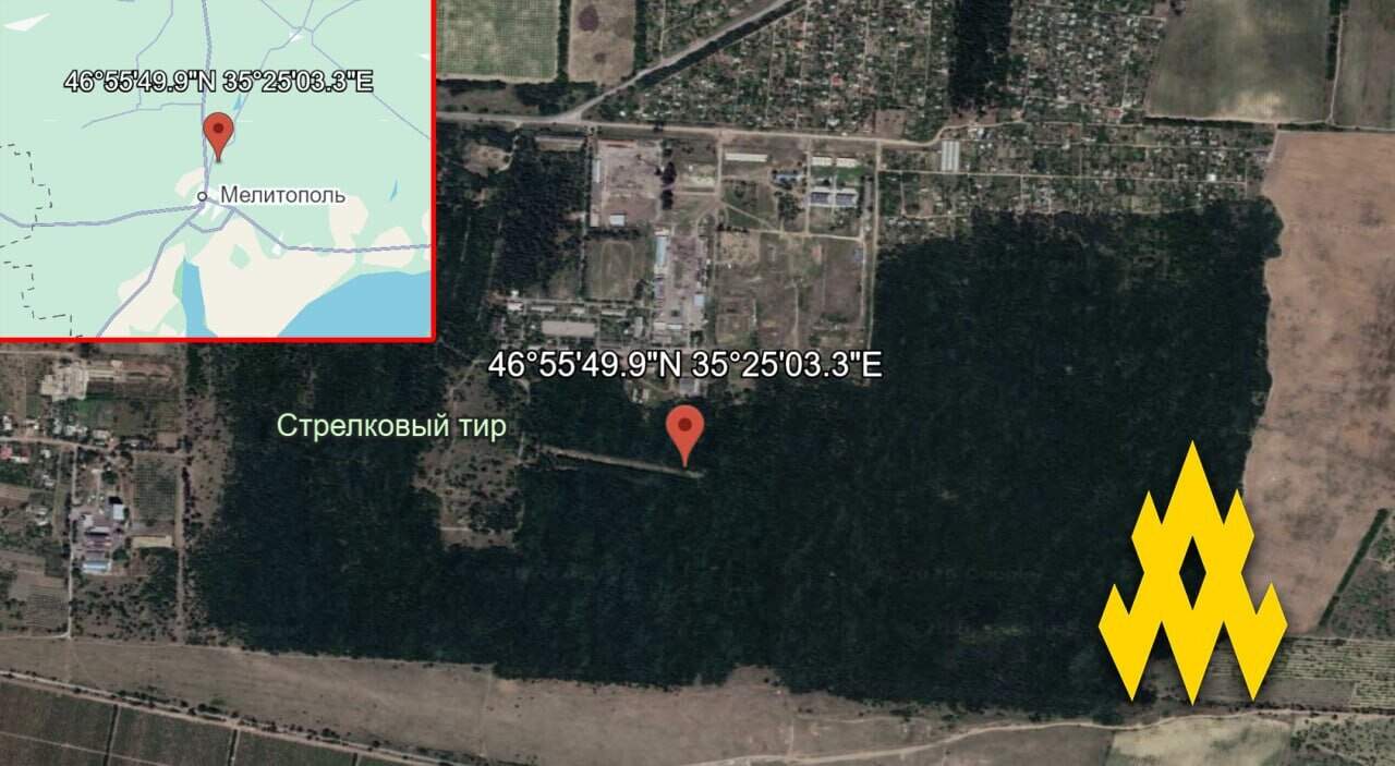 Територія захопленого об'єкта у селищі Мирне. Джерело: АТЕШ.