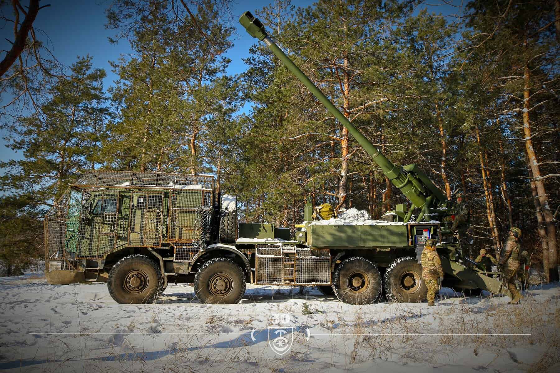 Самохідна артилерійська установка 2С22 «Богдана». 2 лютого 2026 року. Фото: 30 ОМБр