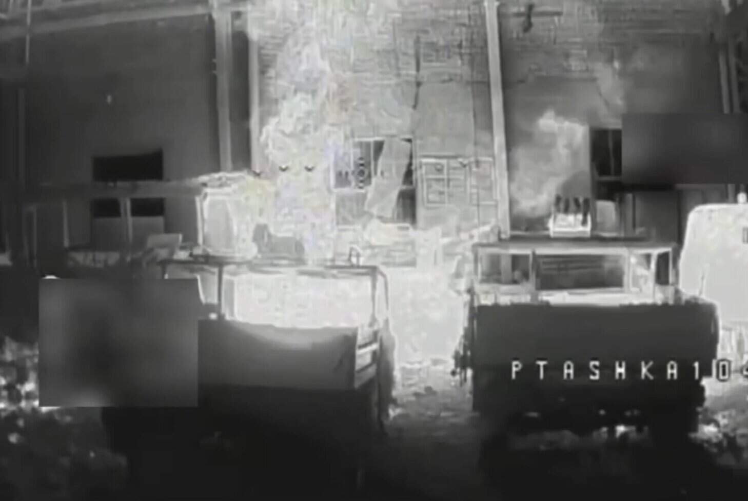 У Росії українські десантники спалили великий склад дронів та техніки