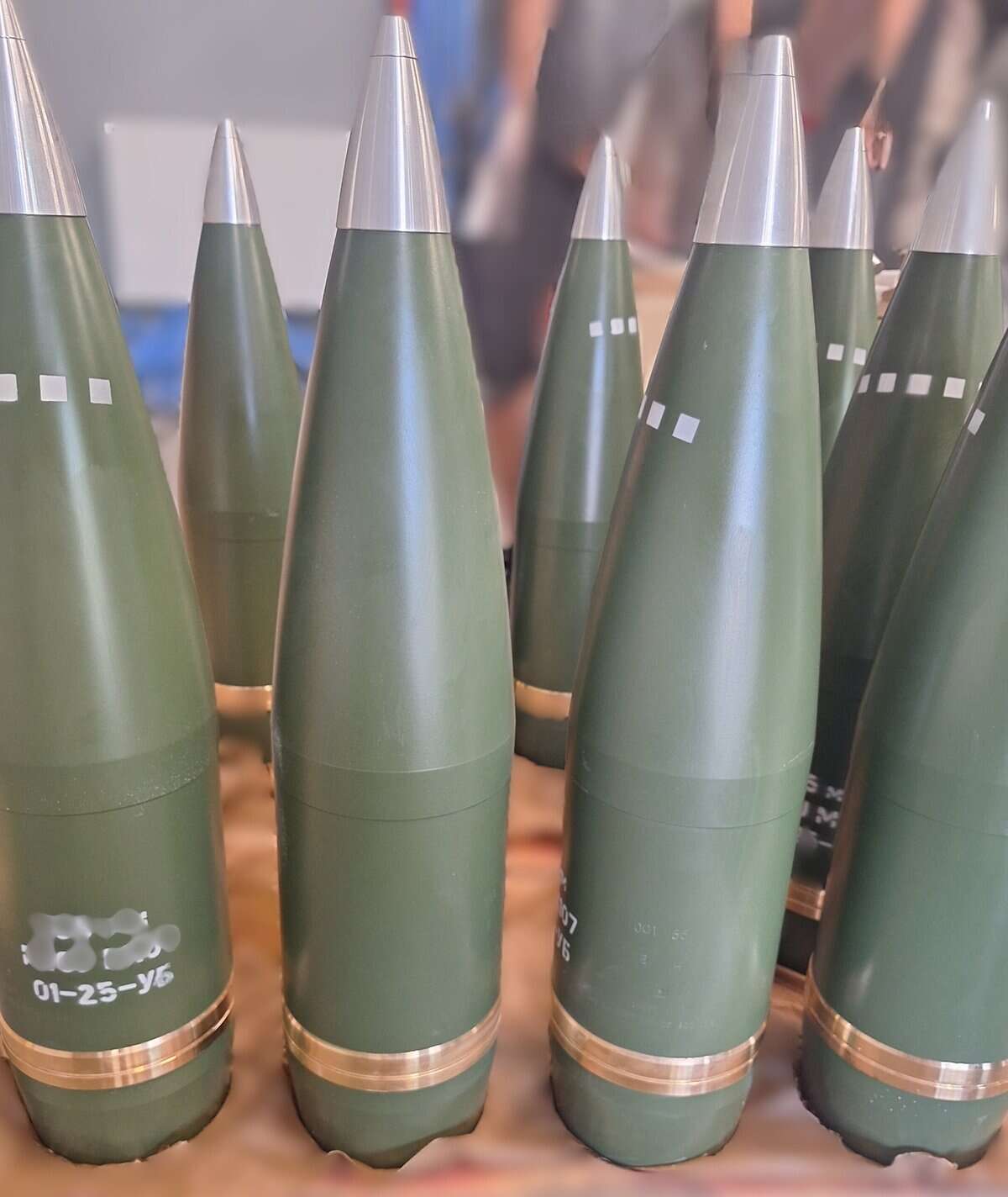 155-мм снаряди М107 українського виробництва. 12 лютого 2026 року. Фото: «Українська бронетехніка»