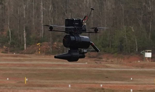 The French Temara FPV drone, developed by the French military, during a demonstration. Photo credits: Le 12e Régiment de Cuirassiers