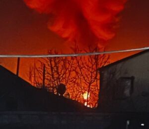 Ukrainian Defense Forces Strike Oil Depot in Luhansk