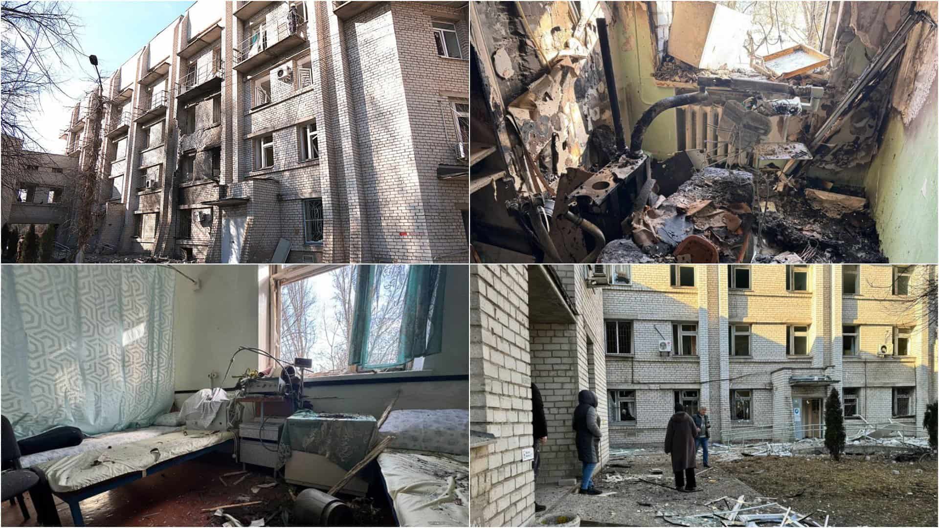 The aftermath of the shelling, maternity hospital, Zaporizhzhia, February 1, 2026. Suspilne Zaporizhzhia.