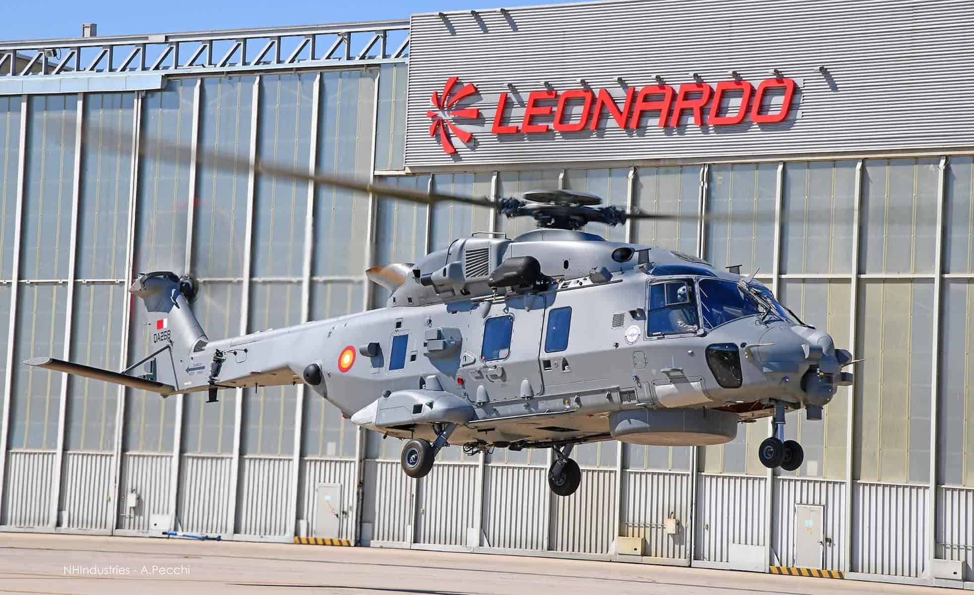 A Qatari Air Force NH90 helicopter. Photo credits: Leonardo