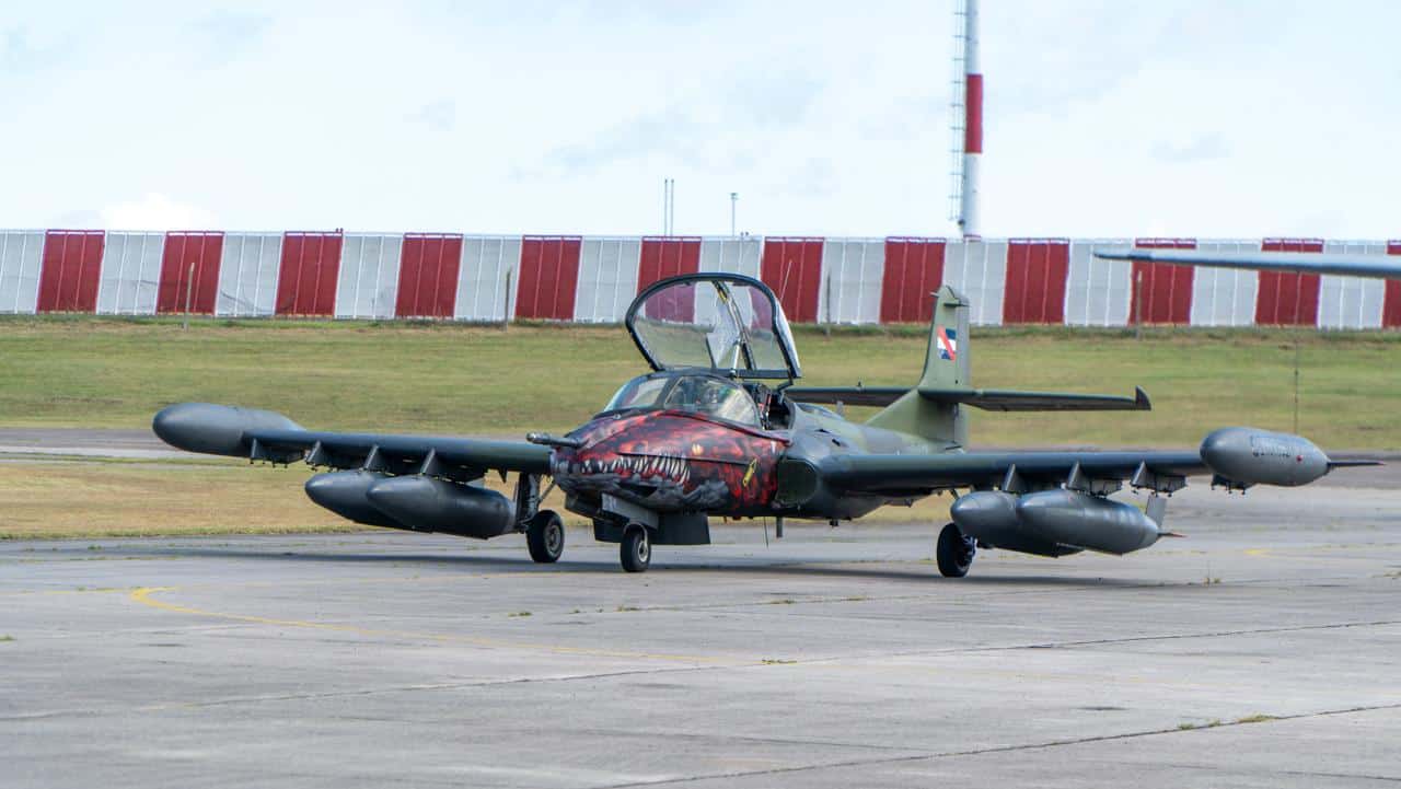 Літак A-37 Dragonfly Повітряних сил Уругваю. Лютий 2026. Джерело: Міноборони Уругваю