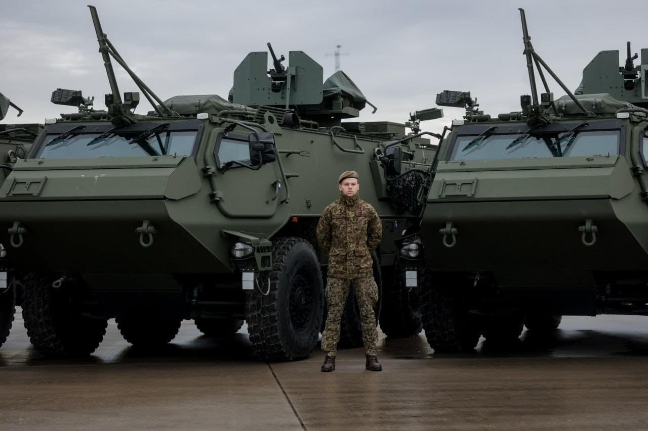 Patria 6×6 APC for the Ukrainian Defense Forces from Latvia. November 6, 2025. Photo: Denys Shmyhal