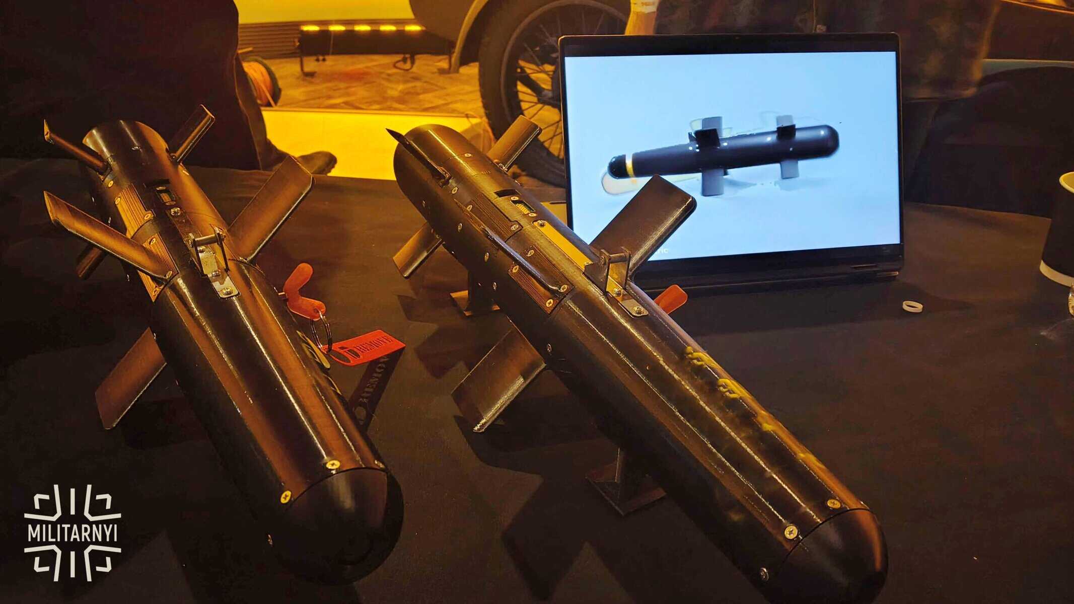 A Ukrainian guided munition for drones developed by Deftak. March 2026. Photo credits: Militarnyi