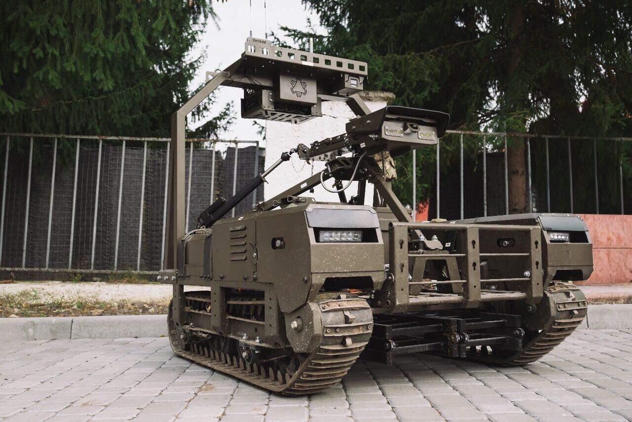 Ukrainian Droid TW 7.62 UGV Helps Repel Russian Assault