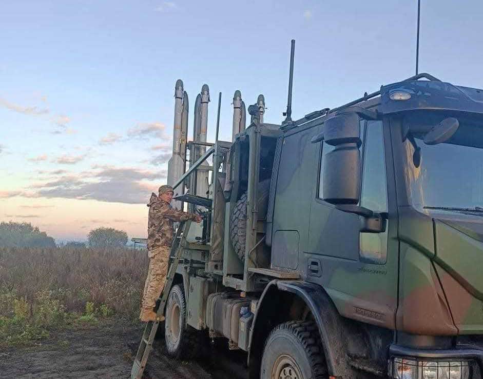 IRIS-T SLS launcher based on an Iveco truck. Photo credits: Air Command West