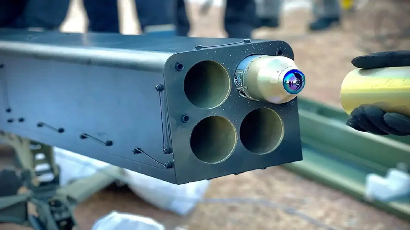 The FZ275 LGR missile with a semi-active homing head (GOS) from the Belgian company Thales Belgium. Photo credits: Thales Belgium