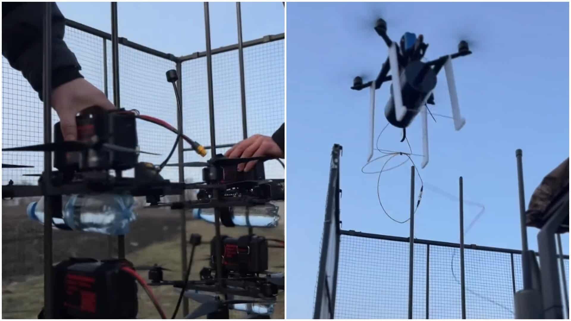 Ukrainian ground drone Gnome-ND with FPV drones. Photo credits: Temerland