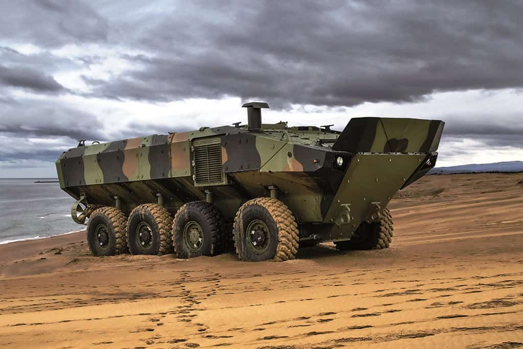 Iveco VBA armored amphibious vehicle of the Italian armed forces. Photo from open sources