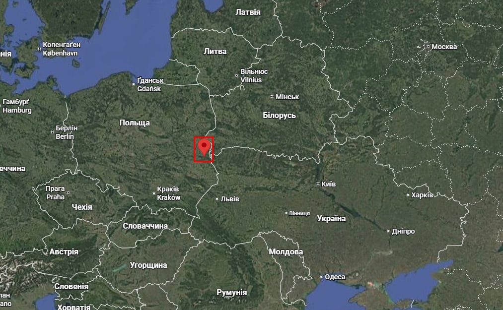 Krzywowierzba on the map