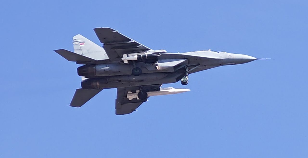 Serbian MiG-29s Armed with Chinese LS-6 Guided Bombs