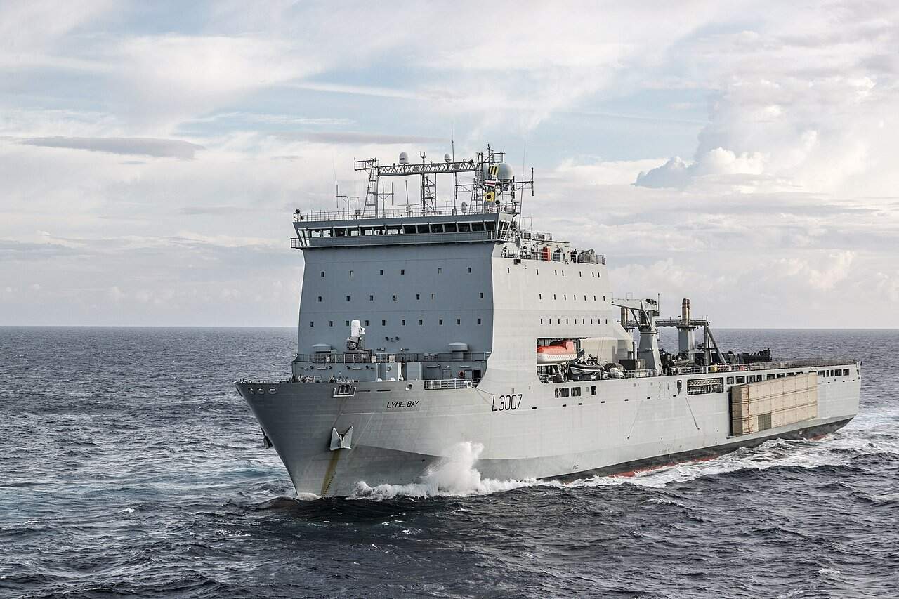 UK Sends Landing Ship Lyme Bay With Underwater Drones to Strait of Hormuz