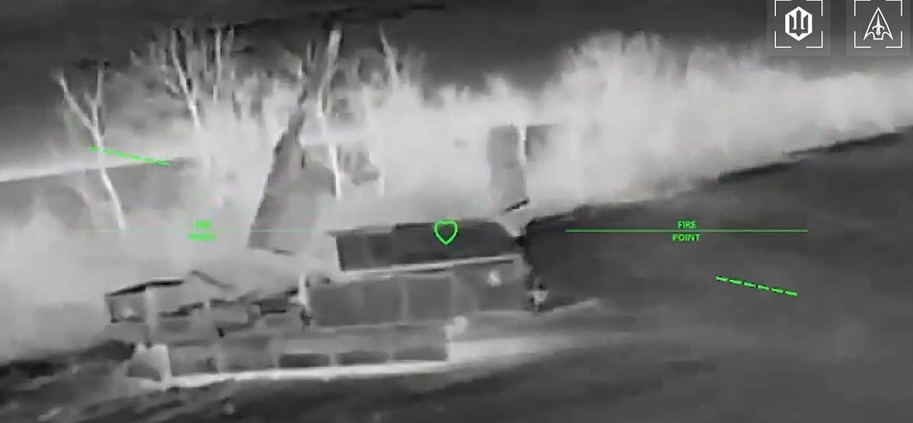 Макет РЛС виявлений пілотами як відволікаючий маневр. Джерело: відео СБС