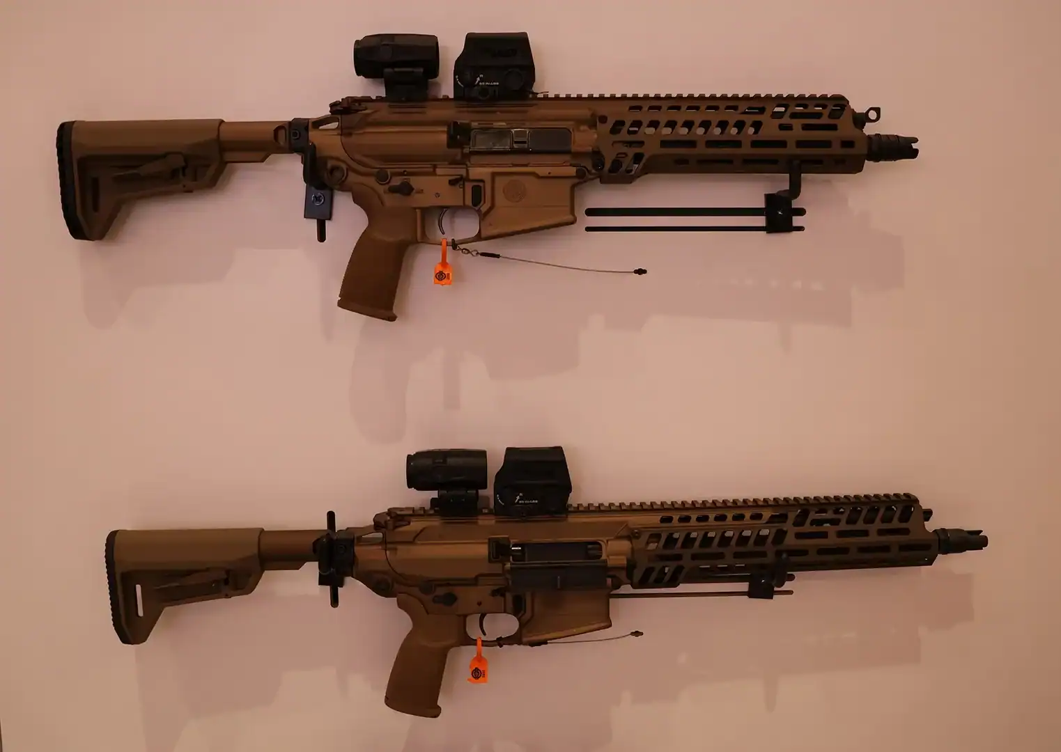 The XM8 (top) and M7 rifles. January 21, 2026. Photo credits: Kyle Gunn