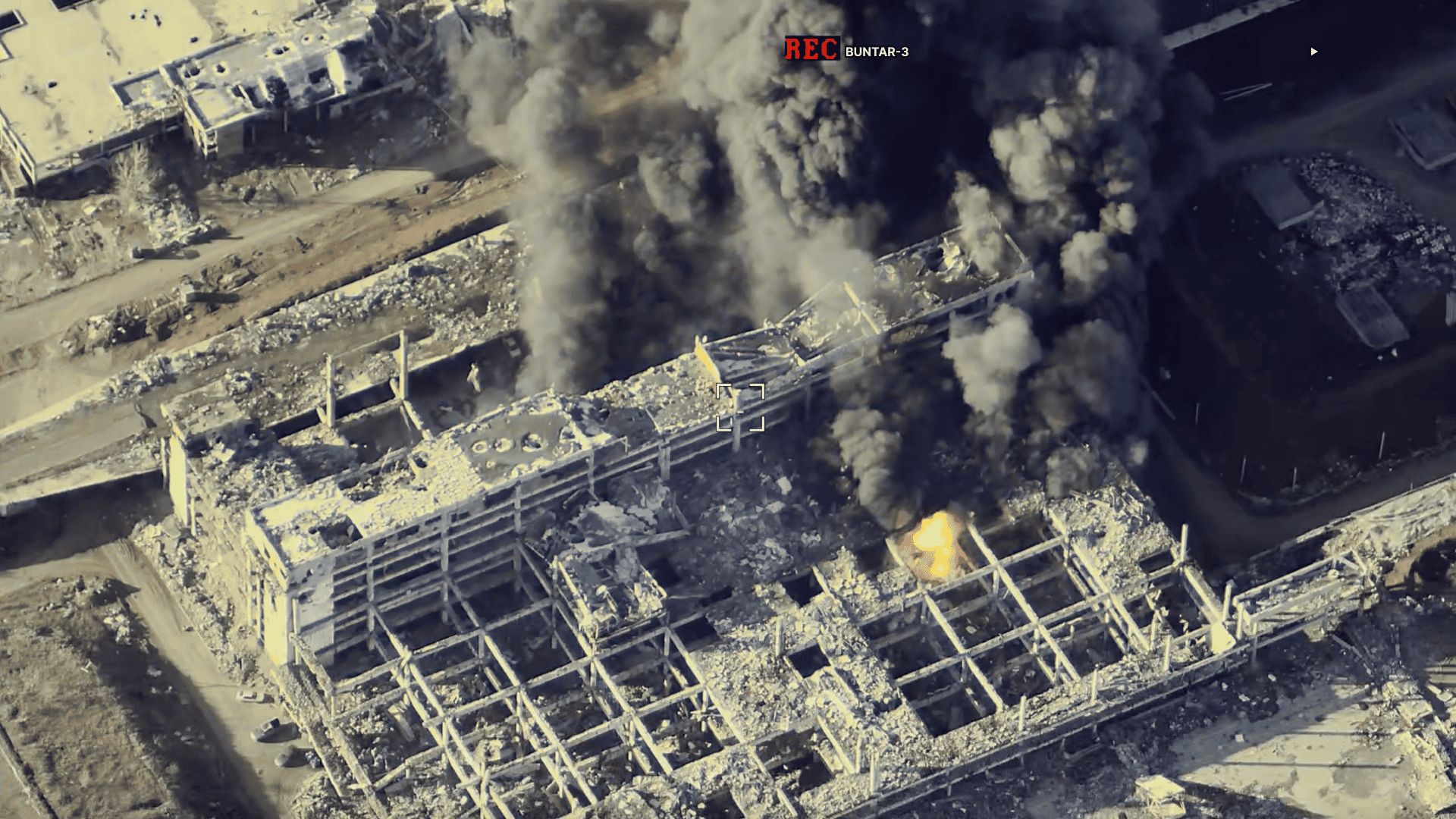 Buntar-3 UAV Corrected Missile Strike on Shahed Base at Donetsk Airport