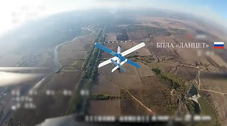 Оператори дронів-перехоплювачів бригади Лють знищують російський Ланцет. Фото АрміяInform