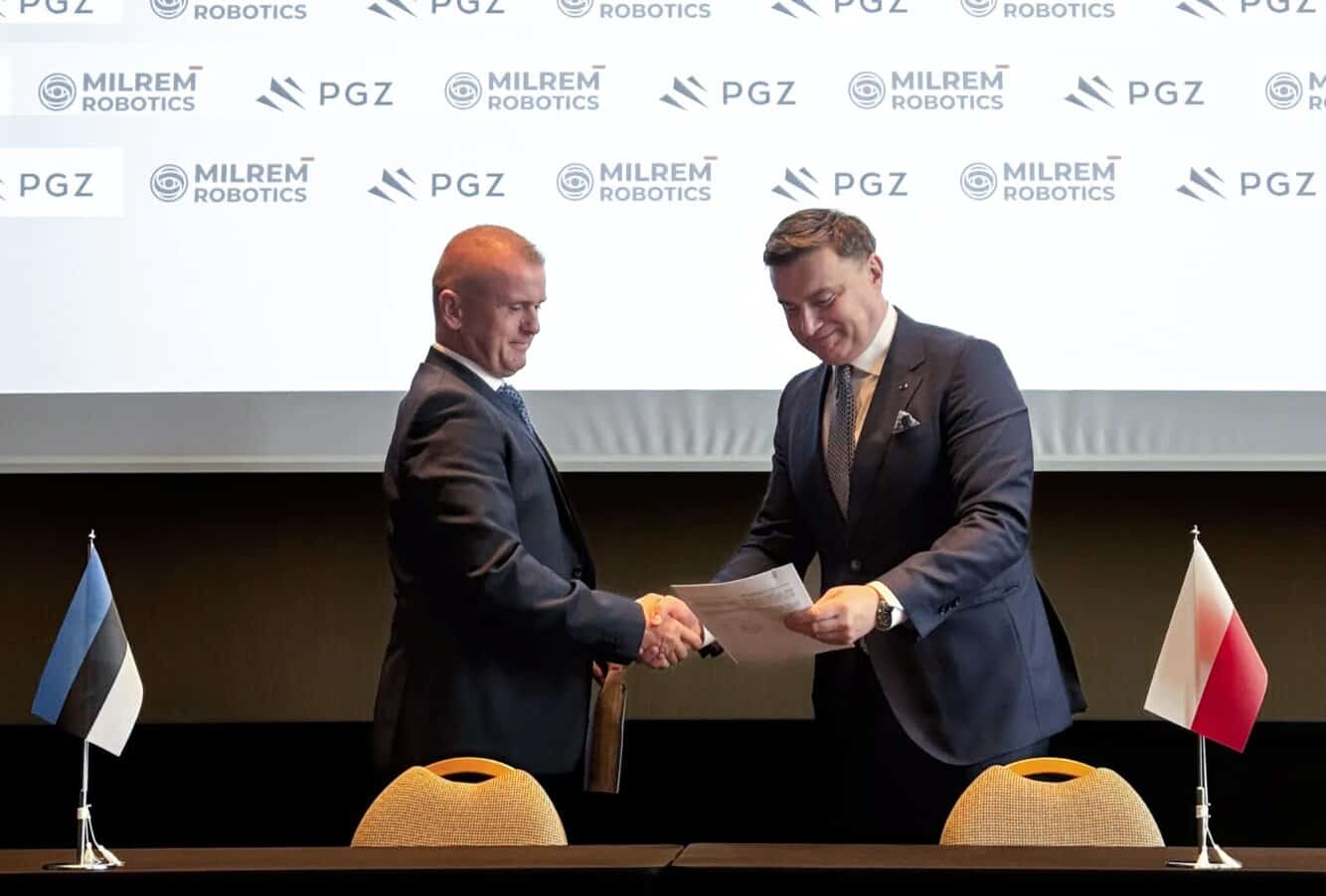 Підписання угоди між PGZ та Milrem Robotics. Березень 2026. Джерело: сайти компаній