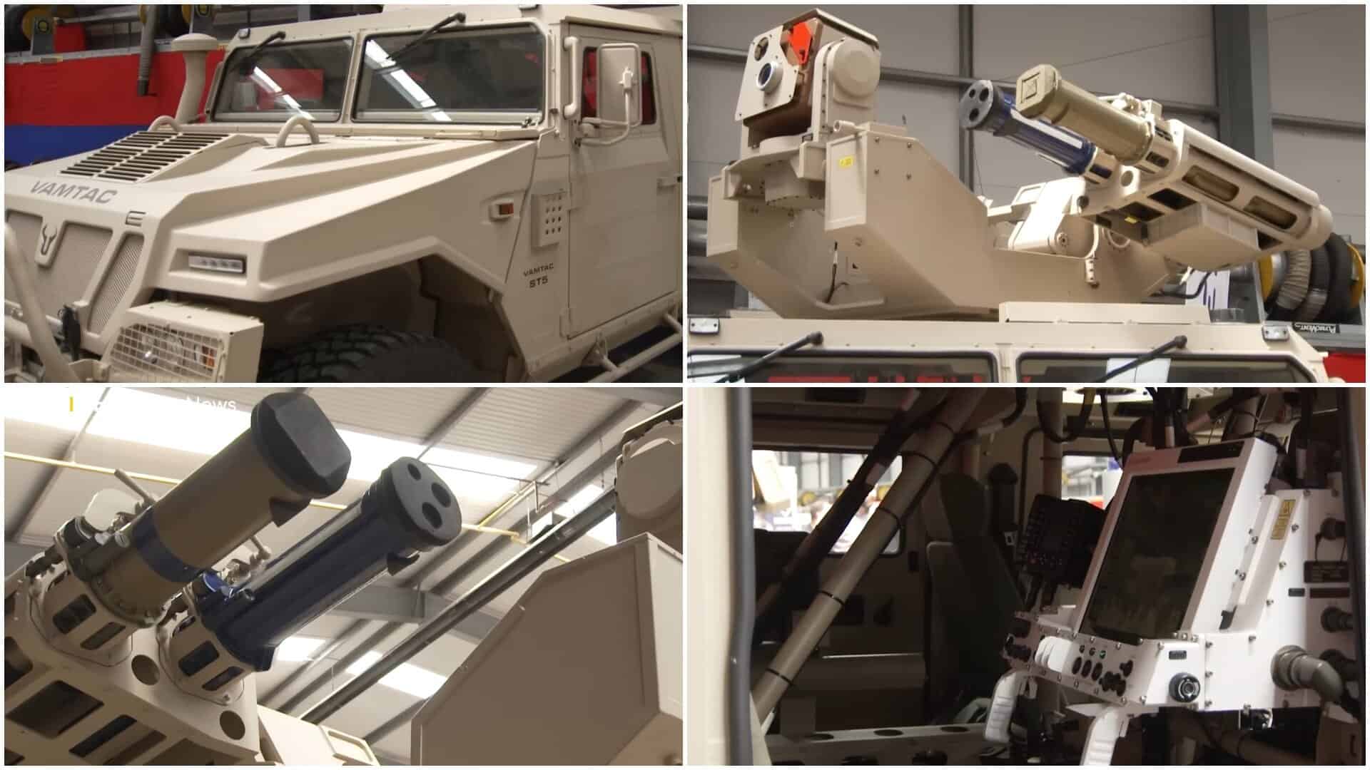 The RapidRanger air defense system at an exhibition. Source: BFBS Forces News.