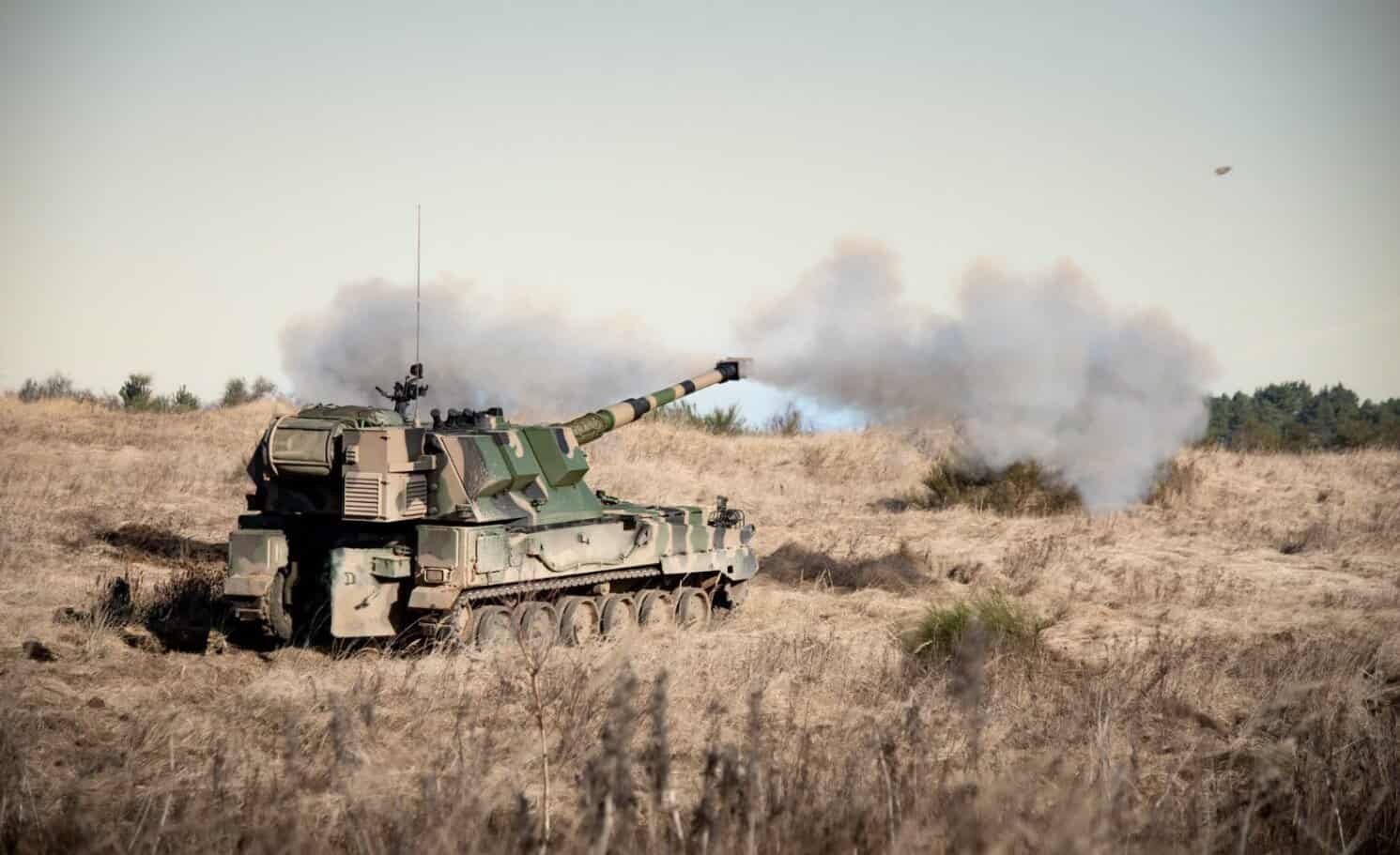 Модернізована самохідна артилерійська установка Krab армії Польщі. Березень 2026. Джерело: 5 Lubuski Pułk Artylerii