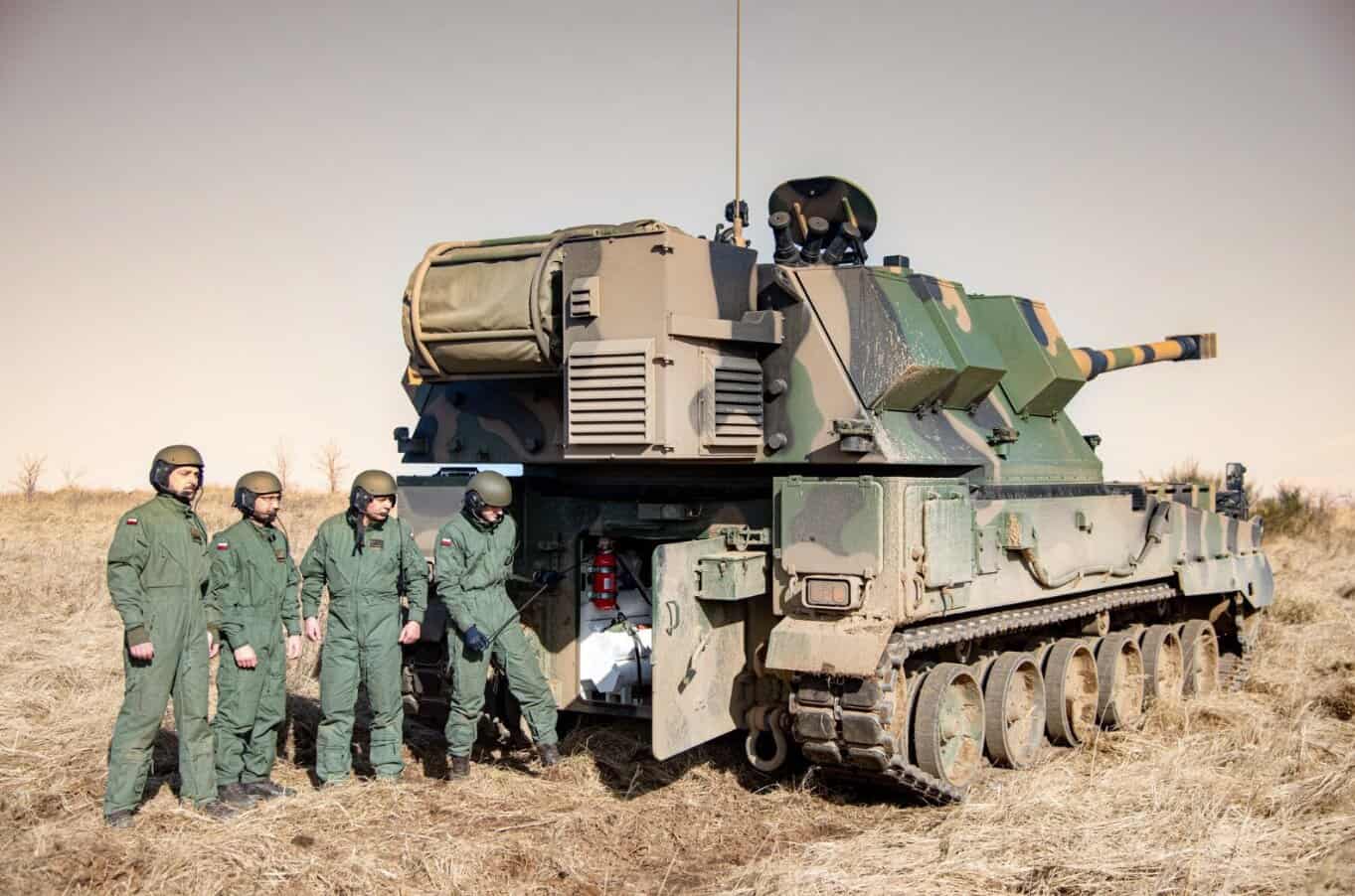 Модернізована самохідна артилерійська установка Krab армії Польщі. Березень 2026. Джерело: 5 Lubuski Pułk Artylerii