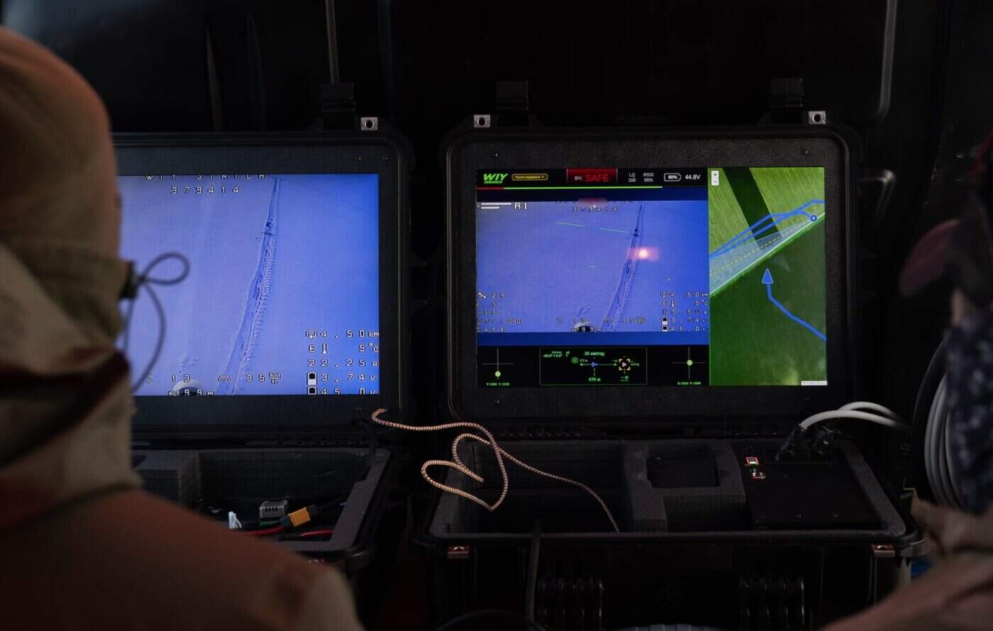 The command post for Ukrainian STRILA interceptor drones from WIY Drones. Photo credits: Quantum Systems