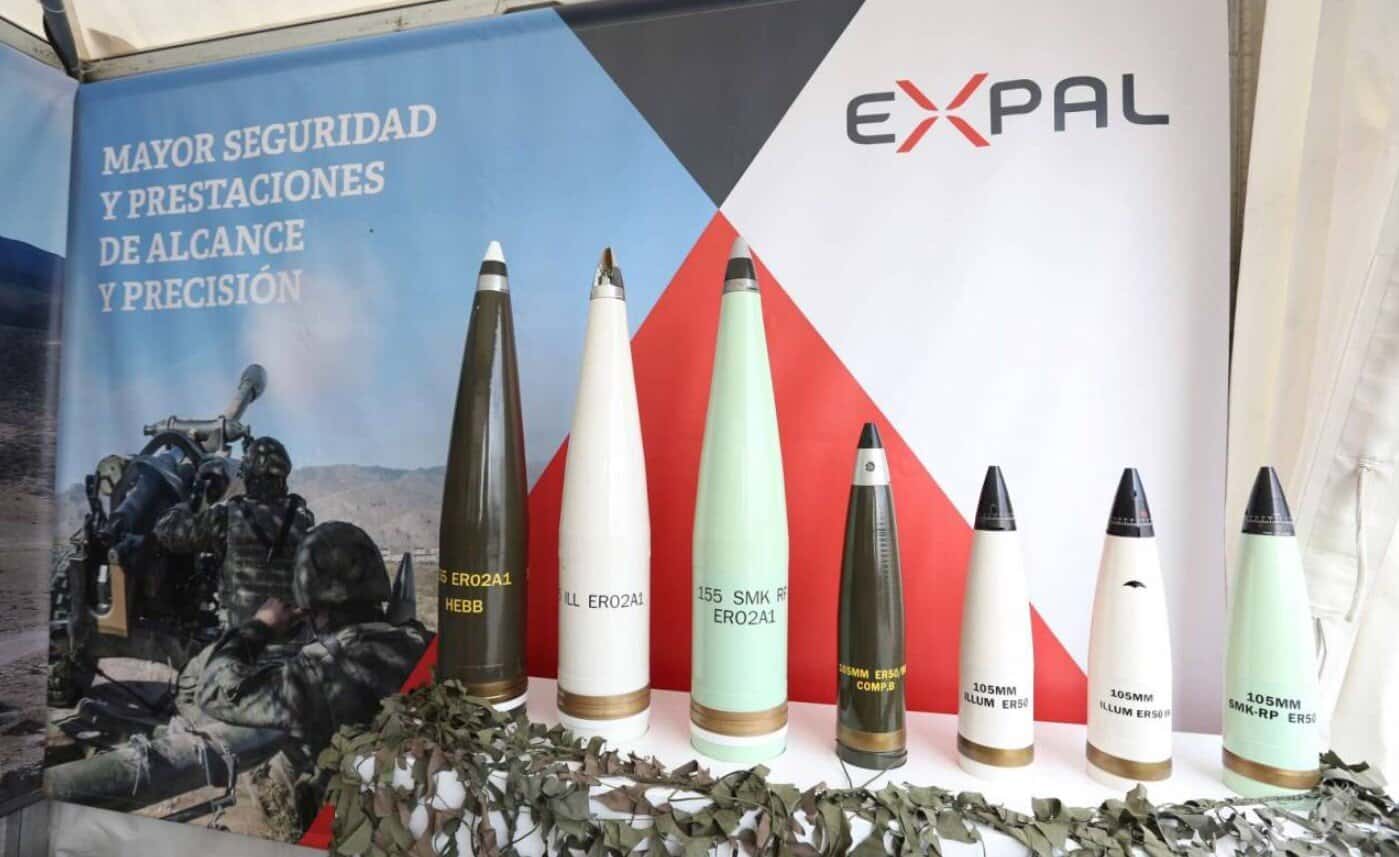 Expal Systems projectiles. Photo from the company's website
