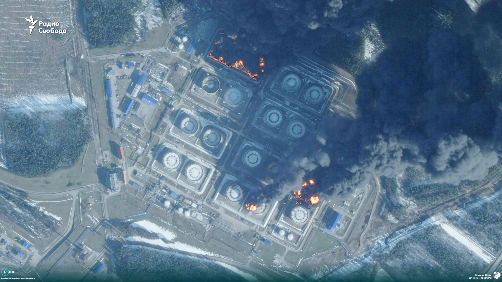 Drone Attack Halts Operations at Primorsk, Russia’s Largest Oil Port on Baltic Sea