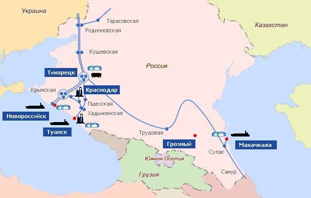 Тихорецький нафтовий вузол в РФ. Джерело: Exilenova+