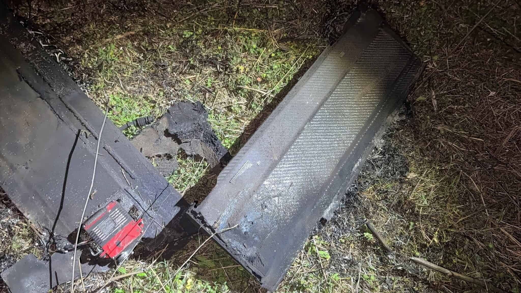 Wreckage of a Russian drone in Romania. March 26, 2026. Photo credits: ISU Tulcea