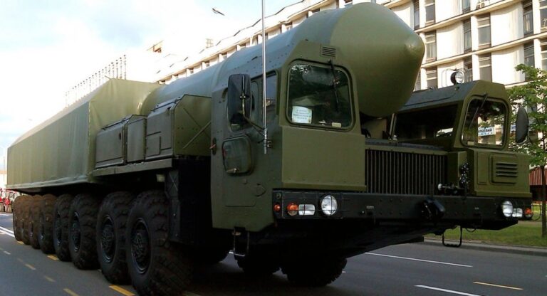 The launcher of the Oreshnik system. Photo credits: DW