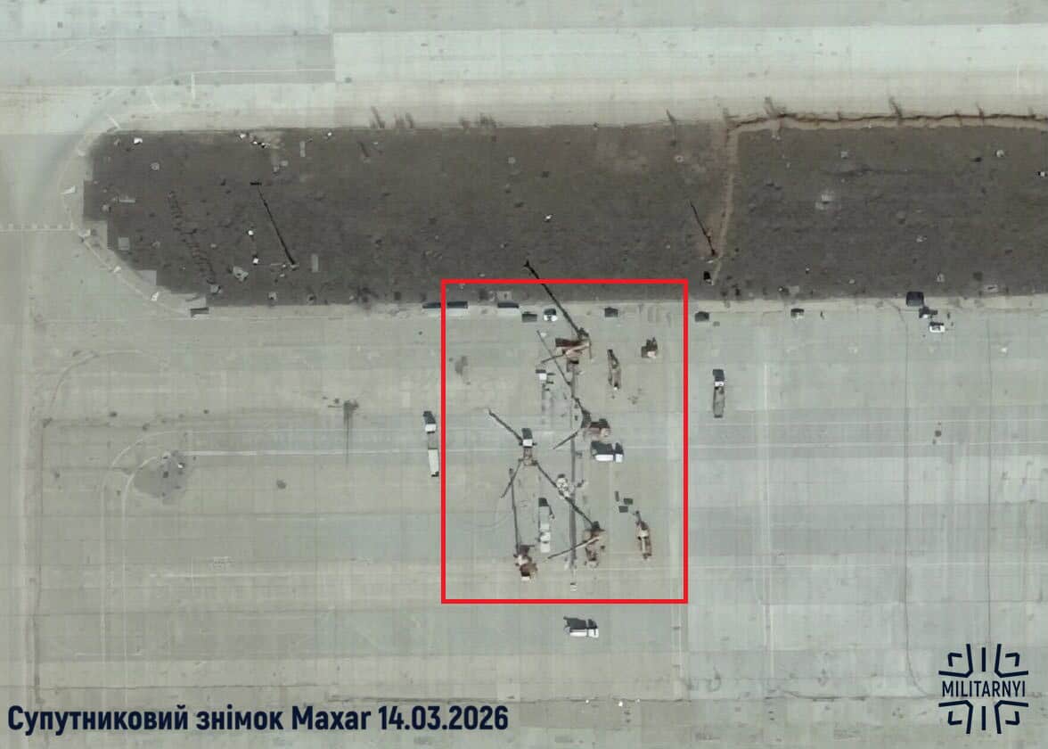 Construction of a new facility on the DAP grounds. March 14, 2026. Maxar satellite image