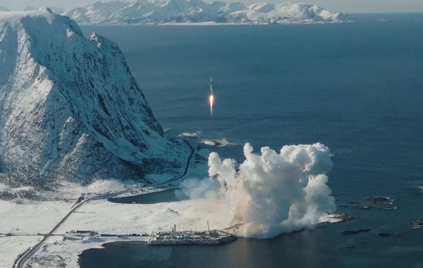 Launch of the Spectrum launch vehicle from the Andøya Space Center in Norway on March 30, 2025. Photo credits: Isar Aerospace
