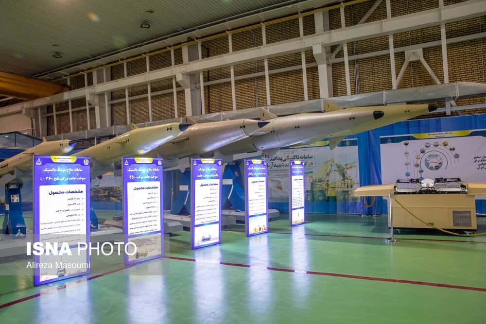 Solid-fuel ballistic missiles of Iranian production: Fateh-360-L, Fateh-450, Kheibar Shekan, Haj Qasem. February 2025. Photo credits: Alireza Masoumi